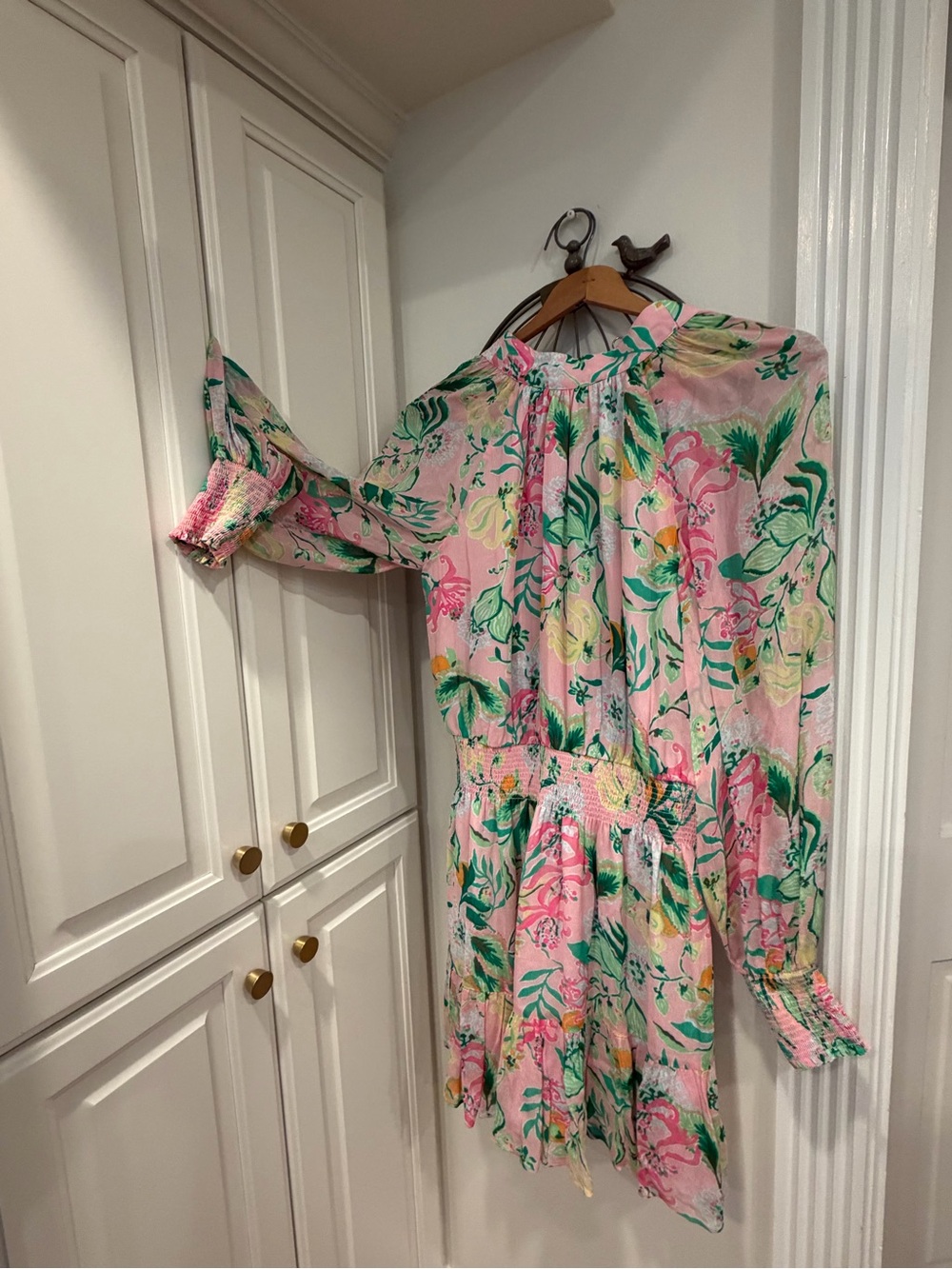 Lilly Pulitzer Pink Floral Long Sleeve Dress